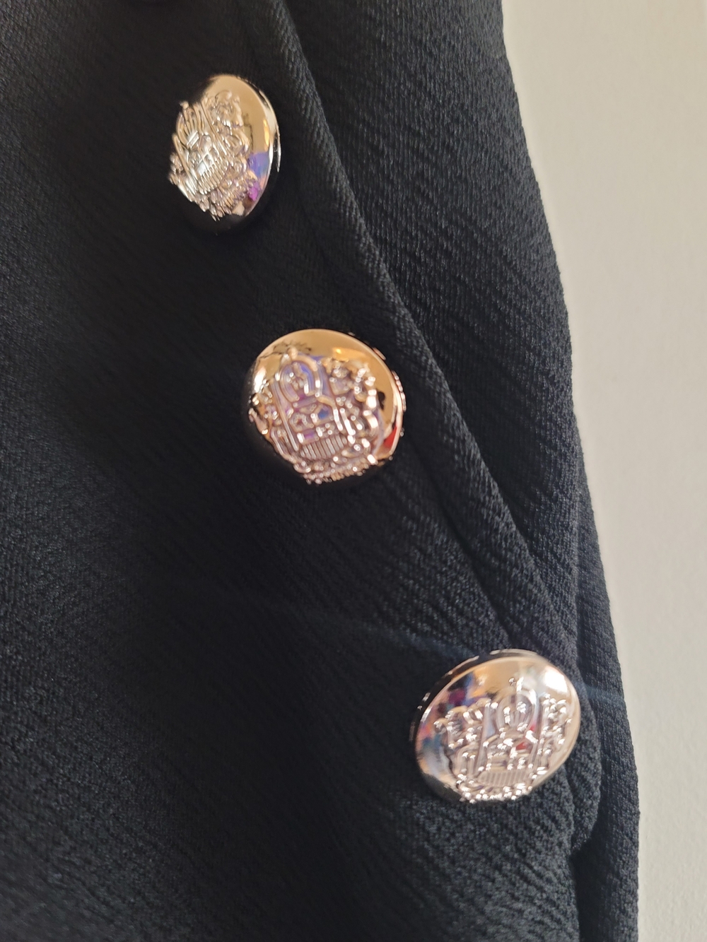 SHEIN Black Sailor Shorts with Decorative Jewel Buttons - Picture 5 of 10
